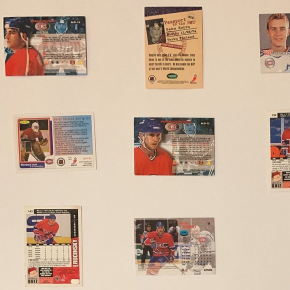 Montreal Canadiens Vintage NHL Hockey Cards - Lot of 16 - Roy, Koivu, Turgeon + - Picture 8 of 9